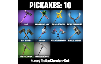 UNIQUE - Vulture,  Rox  [7 Skins, 750 Vbucks, 10 Axes, 15 Emotes, 16 Gliders and MORE!]