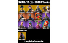 UNIQUE - Psyche Bandit,  Diamond Pony  [12 Skins, 5800 Vbucks, 18 Axes, 14 Emotes, 19 Gliders and MORE!]