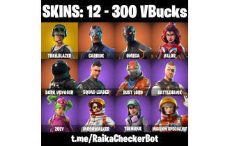 UNIQUE -  Trailblazer ,  Take The L  [12 Skins, 300 Vbucks, 11 Axes, 24 Emotes, 15 Gliders and MORE!]