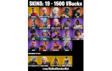 UNIQUE - Prodigy, Paradigm (Reality-659)  [19 Skins, 1500 Vbucks, 26 Axes, 21 Emotes, 29 Gliders and MORE!]