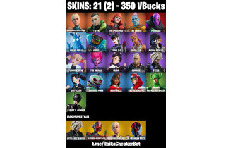 UNIQUE -  Paradigm (Reality-659) , Twyn  [21 Skins, 350 Vbucks, 28 Axes, 28 Emotes, 29 Gliders and MORE!]