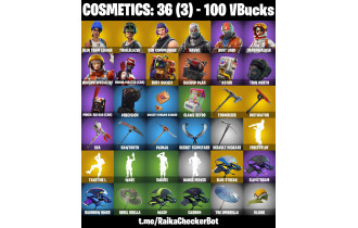 UNIQUE -  Blue Team Leader , Take The L  [8 Skins, 100 Vbucks, 7 Axes, 5 Emotes, 8 Gliders and MORE!]