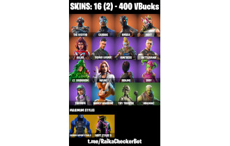 UNIQUE - Drift, Omega [16 Skins, 400 Vbucks, 20 Axes, 26 Emotes, 24 Gliders and MORE!]