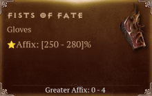 Fists of Fate [ ⭐️ Affix: HIGH ROLL]