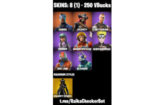 UNIQUE -  Carbide , Take The L [8 Skins, 250 Vbucks, 16 Axes, 17 Emotes, 15 Gliders and MORE!]