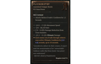 Flickerstep [ ⭐️ Affix: HIGH ROLL]