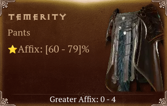 Temerity [ ⭐️ Affix: HIGH ROLL]