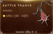 Battle Trance [ ⭐️ Affix: HIGH ROLL]