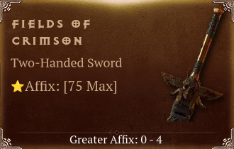 Fields of Crimson [ ⭐️ Affix: MAX ROLL]