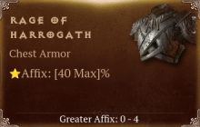 Rage of Harrogath [ ⭐️ Affix: MAX ROLL]