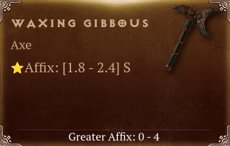 Waxing Gibbous [ ⭐️ Affix: HIGH ROLL]