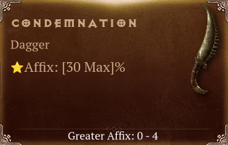 Condemnation [ ⭐️ Affix: MAX ROLL]