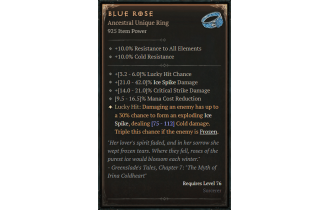 Blue Rose [ ⭐️ Affix: HIGH ROLL]