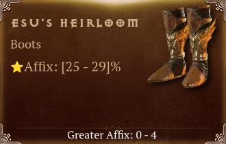 Esu's Heirloom [ ⭐️ Affix: HIGH ROLL]