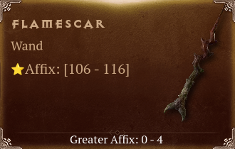 Flamescar [ ⭐️ Affix: HIGH ROLL]