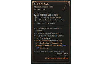 Flamescar [ ⭐️ Affix: HIGH ROLL]