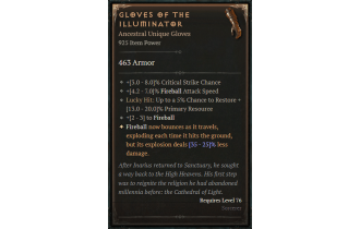 Gloves of the Illuminator [ ⭐️ Affix: HIGH ROLL]