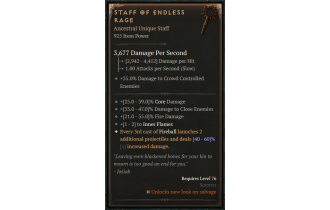 Staff of Endless Rage [ ⭐️ Affix: HIGH ROLL]