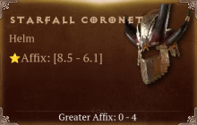 Starfall Coronet [ ⭐️ Affix: HIGH ROLL]