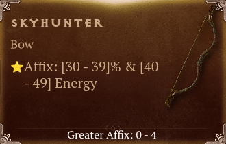 Skyhunter [ ⭐️ Affix: HIGH ROLL]