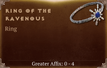 Ring of the Ravenous [ ⭐️ Affix: HIGH ROLL]