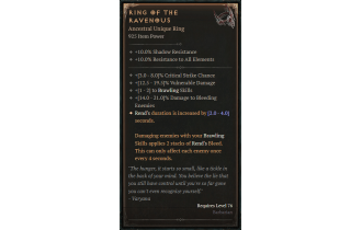 Ring of the Ravenous [ ⭐️ Affix: MAX ROLL]