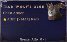 Mad Wolf's Glee [ ⭐️ Affix: MAX ROLL]