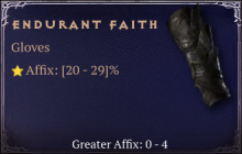 Endurant Faith [ ⭐️ Affix: HIGH ROLL]