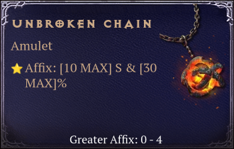 Unbroken Chain [ ⭐️ Affix: MAX ROLL]