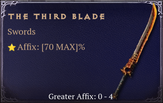 The Third Blade [ ⭐️ Affix: MAX ROLL]