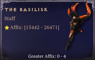 The Basilisk [ ⭐️ Affix: HIGH ROLL]