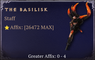 The Basilisk [ ⭐️ Affix: MAX ROLL]