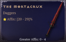 The Mortacrux [ ⭐️ Affix: HIGH ROLL]