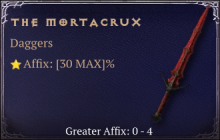 The Mortacrux [ ⭐️ Affix: MAX ROLL]