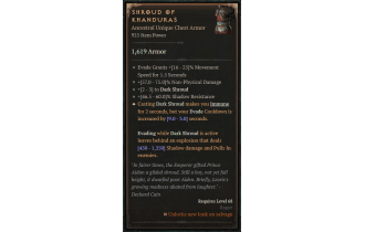 Shroud of Khanduras [ ⭐️ Affix: HIGH ROLL]