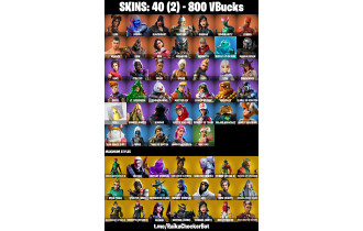 UNIQUE - Luxe,  Fusion  [40 Skins, 800 Vbucks, 61 Axes, 74 Emotes, 68 Gliders and MORE!]