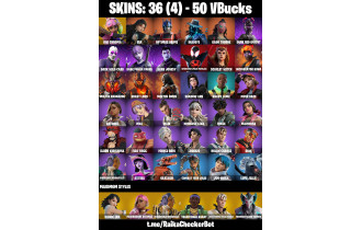 UNIQUE - Vivi Chroma, Era [36 Skins, 50 Vbucks, 31 Axes, 22 Emotes, 20 Gliders and MORE!]