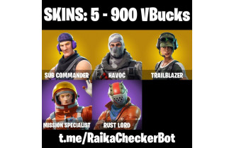 UNIQUE - Take The L,  [5 Skins, 900 Vbucks, 5 Axes, 4 Emotes, 6 Gliders and MORE!]