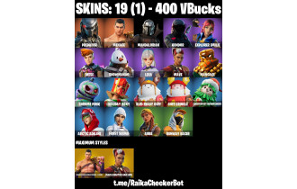 UNIQUE - Predator , Menace [19 Skins, 400 Vbucks, 32 Axes, 23 Emotes, 35 Gliders and MORE!]