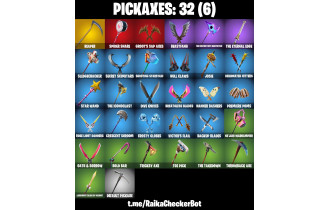 UNIQUE - Predator , Menace [19 Skins, 400 Vbucks, 32 Axes, 23 Emotes, 35 Gliders and MORE!]