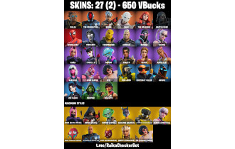 UNIQUE - The Imagined,  Malik  [27 Skins, 650 Vbucks, 40 Axes, 22 Emotes, 34 Gliders and MORE!]