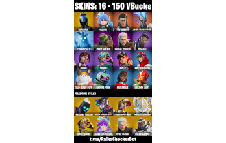 UNIQUE - Sultura, Nezumi  [16 Skins, 150 Vbucks, 27 Axes, 24 Emotes, 30 Gliders and MORE!]