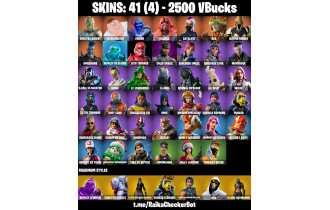 UNIQUE - Spectra Knight,  Peter Griffin  [41 Skins, 2500 Vbucks, 38 Axes, 60 Emotes, 49 Gliders and MORE!]