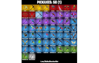 UNIQUE - Black Knight ,  Blue Squire  [90 Skins, 1900 Vbucks, 58 Axes, 59 Emotes, 71 Gliders and MORE!]