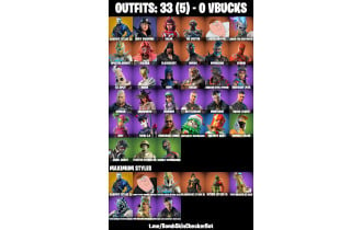 UNIQUE - Omega,  Carbide (Stage 5)  [33 Skins, 35 Axes, 48 Emotes, 43 Gliders and MORE!]