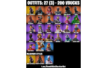 UNIQUE - Merry Minty Pickaxe , Take The L  [27 Skins, 200 Vbucks, 19 Axes, 28 Emotes, 26 Gliders and MORE!]