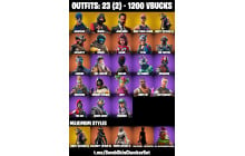 UNIQUE - Ikonik, OG STW  [23 Skins, 1200 Vbucks, 14 Axes, 43 Emotes, 27 Gliders and MORE!]