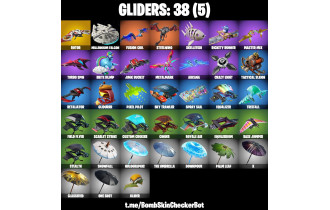 UNIQUE -  Double Helix ,  Fishstick (World Cup)  [75 Skins, 100 Vbucks, 42 Axes, 66 Emotes, 38 Gliders and MORE!]