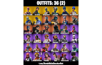 UNIQUE -  Royale Knight , Floss [36 Skins, 31 Axes, 39 Emotes, 43 Gliders and MORE!]