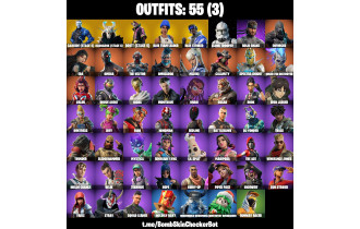 UNIQUE - Blue Team Leader , Rogue Agent [55 Skins, 43 Axes, 44 Emotes, 50 Gliders and MORE!]